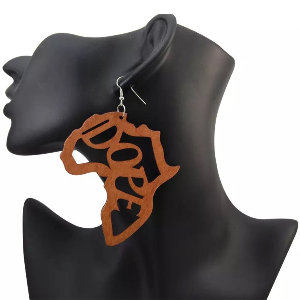 Dope Africa Wooden Earrings